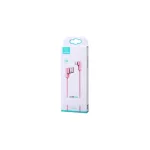 USAMS U-flow ferde Lightning kábel 1.2m 2A IPUSBCY03 (US-SJ165) rózsaszín