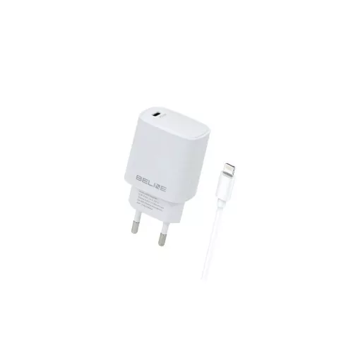 Beline töltő 1x USB-C 20W + Lightning kábel PD3.0 BLNCW20L fehér