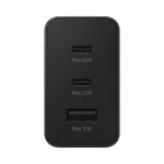 EP-T6530NBE Samsung Trio (2xUSB-C,1xUSB-A) 65W utazó töltő fekete (hibás csomagolás)