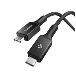 SPIGEN EB24015CC ESSENTIAL TYPE-C kábel 240W 150CM fekete