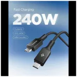 SPIGEN EB24015CC ESSENTIAL TYPE-C kábel 240W 150CM fekete