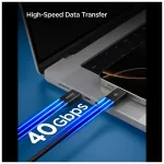 SPIGEN EB24015CC ESSENTIAL TYPE-C kábel 240W 150CM fekete