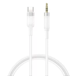 XO audio kábel NB-R279B USB-C–3,5 mm jack, 1,0 m, fehér