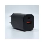 MX Carbon fali töltő 30W PD+QC USB-A+C fekete