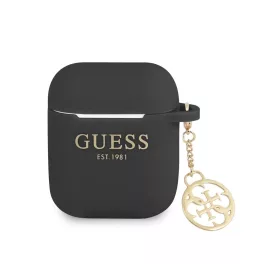   Guess 4G Charm szilikon tok AirPods 1/2 készülékhez fekete