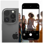 Tech-Protect Camalloy Fit+ iPhone 17 Pro Max készülékhez kamera lencsevédő mélykék