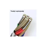 USAMS U35 Lightning kábel 2A Gyors töltés 1m SJ364USB01 (US-SJ364) fekete
