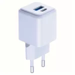Fali töltő 3MK Hyper GaN Charger 20W 1xUSB-A 1xUSB-C PD QC4+ fehér