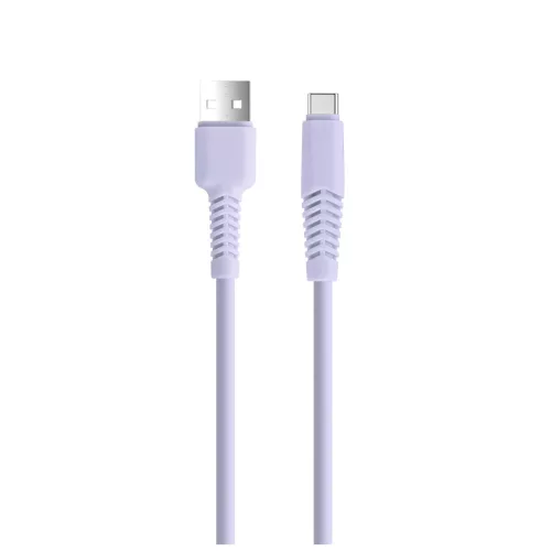 Setty USB-USB-C kábel 1,5 m 2,1 A KSA-C-1.529 lila