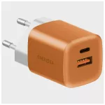 Fali töltő Energea Ampcharge GaN35 USB-C/USB-A PD/PPS/QC3.0 35W narancssárga