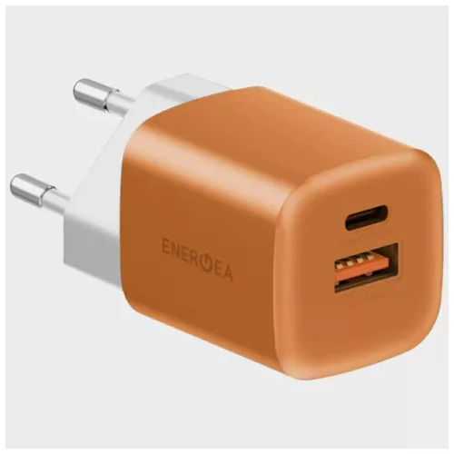 Fali töltő Energea Ampcharge GaN35 USB-C/USB-A PD/PPS/QC3.0 35W narancssárga
