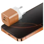 Fali töltő Energea Ampcharge GaN35 USB-C/USB-A PD/PPS/QC3.0 35W narancssárga