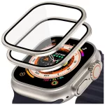 Edzett üveg HOFI GLASS RING 2-PACK Apple Watch Ultra 1 / 2 (49 mm) Titanium készülékhez