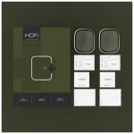 Edzett üveg HOFI GLASS RING 2-PACK Apple Watch Ultra 1 / 2 (49 mm) Titanium készülékhez