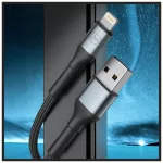 3MK Hyper Cable N-SERIES USB-A to Lightning kábel 1m 5V/2.4A 12W fekete