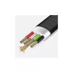USAMS Braided U-Light USB-C kábel 1.2m TCZSUSB04 (US-SJ184) piros