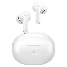   USAMS Bluetooth 5.3 vezeték nélküli fejhallgató TWSX-Don Series Dual mic ENC fehér/fehér BHUXD02