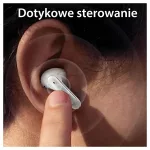 USAMS Bluetooth 5.3 vezeték nélküli fejhallgató TWSX-Don Series Dual mic ENC fehér/fehér BHUXD02