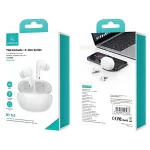 USAMS Bluetooth 5.3 vezeték nélküli fejhallgató TWSX-Don Series Dual mic ENC fehér/fehér BHUXD02