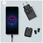Motorola TurboPower 50W Dual USB-C/USB-A fali töltő, USB-C 1m kábel, fekete