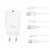 XO CE33 QC 18W 1x USB fali töltő + Lightning-kábel fehér