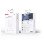 XO CE33 QC 18W 1x USB fali töltő + Lightning-kábel fehér