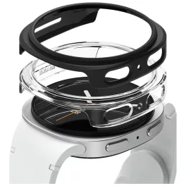   RINGKE SLIM 2-PACK Galaxy Watch 8 (44 MM) készülékhez tok – átlátszó & matt fekete