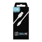 OBAL:ME Simple USB-A/USB-C kábel 1m fehér