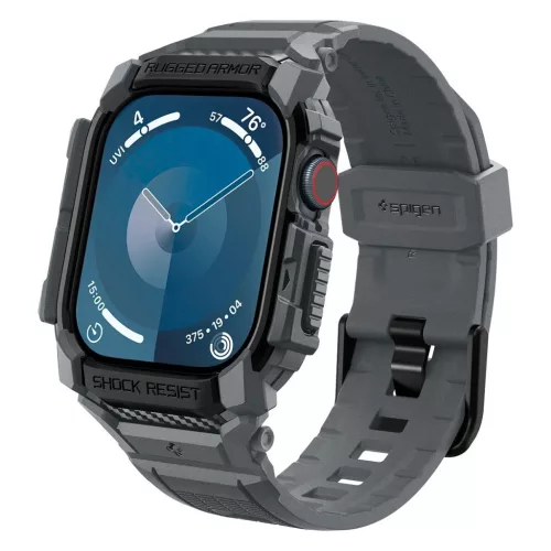 SPIGEN RUGGED ARMOR "PRO" Apple Watch 10/11 (46 MM) készülékhez tok sötétszürke