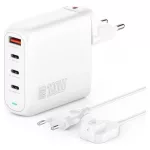4smarts Flex Pro 100W hálózati töltő 3x USB-C + 1x USB-A fehér