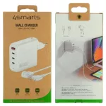 4smarts Flex Pro 100W hálózati töltő 3x USB-C + 1x USB-A fehér