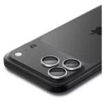 Spigen Optik Pro Glas.TR „EZ FIT” kameravédő 2-PACK iPhone 14 Pro / Max / 15 Pro / Max / 16 Pro / Max / 17 Pro / Max készülékhez ezüst