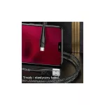 USAMS szőttes kábel U41 microUSB 3m 2A SJ399USB02 (US-SJ399) Fast Charge vörös