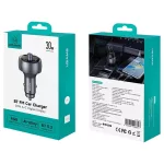 USAMS CC328 autós töltő 30W 1xUSB-A 1xUSB-C Bluetooth FM tarnish
