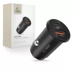 TECH-PROTECT CC02 2-PORT autós töltő PD 35W / QC3.0 fekete