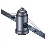 USAMS CC321 autós töltő – alumínium, 30W PD, USB-C tarnish