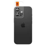 SPIGEN Optik Pro Glas.TR "EZ FIT" kameravédő 2-PACK iPhone 16 / 16 Plus / 17 készülékhez zöld