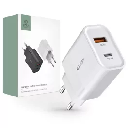   Tech-Protect C30W Hálózati Töltő adapter PD 30W / QC3.0 fehér