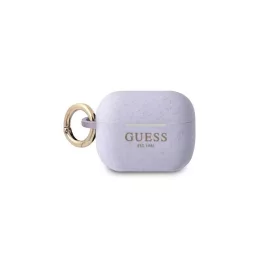   CG MOBILE GUESS SILICONE GLITTER szilikon tok (karabíner, csillámporos) LILA Apple AirPods Pro (GUAPSGGEU)