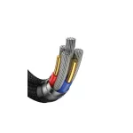 USAMS kábel U85 2xUSB-C/USB/Micro-USB/Lightning 6in1 1.2m 100W PD Fast Charge lila SJ645U