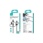 USAMS kábel U85 2xUSB-C/USB/Micro-USB/Lightning 6in1 1.2m 100W PD Fast Charge lila SJ645U