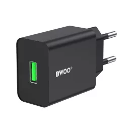 BWOO fali töltő CDA249 5V 2,4A USB-A fekete