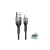 USAMS U55 fonott Lightning-kábel, 2A, 1 m, fekete, SJ448ZJ01 (US-SJ448) SJ448USBS