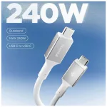 SPIGEN EB24012CC ESSENTIAL TYPE-C KÁBEL 240W 120CM fehér