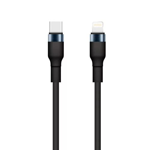 Setty USB-C–Lightning kábel 1 m 3A KSC-L-131 fekete