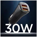 SPIGEN ESSENTIAL EV302 2-PORT autós töltő 30W fekete