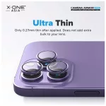 X-ONE Sapphire Camera Armor Pro kameralencsevédő üveg iPhone 16 Pro/16 Pro Max készülékhez ezüst