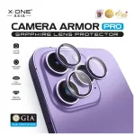 X-ONE Sapphire Camera Armor Pro kameralencsevédő üveg iPhone 16 Pro/16 Pro Max készülékhez ezüst