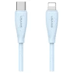 USAMS Green Series kábel SJ717 30W USB-C to Lightning 1m kék