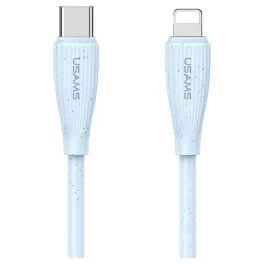   USAMS Green Series kábel SJ717 30W USB-C to Lightning 1m kék